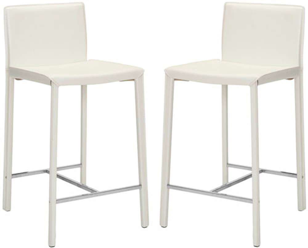 Safavieh - Jason Counter Stool - White  (Set of 2) - FOX2003A-SET2 veiw 1