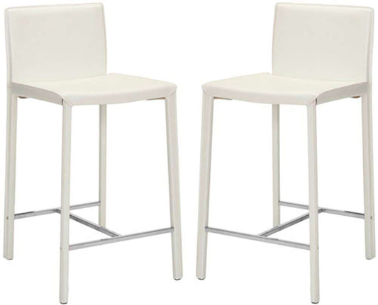 Safavieh - Jason Counter Stool - White  (Set of 2) - FOX2003A-SET2 veiw 1
