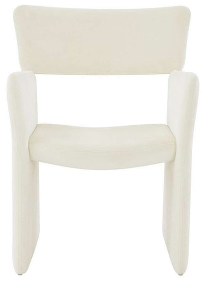 Safavieh - Jayke Velvet Dining Chair - Creme - SFV5100A veiw 1