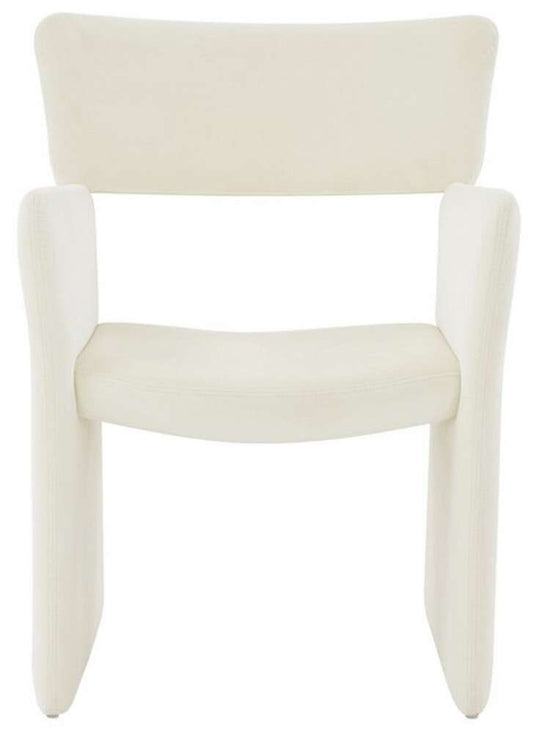 Safavieh - Jayke Velvet Dining Chair - Creme - SFV5100A veiw 1