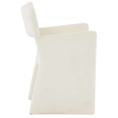 Safavieh - Jayke Velvet Dining Chair - Creme - SFV5100A veiw 4