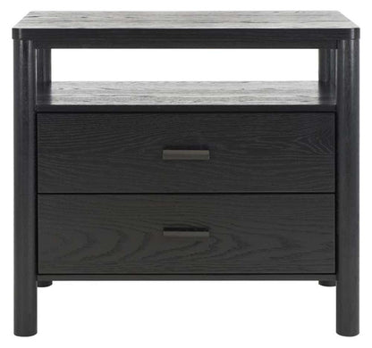 Safavieh - Jaylessa Wood Nightstand - Black - SFV2148B veiw 1