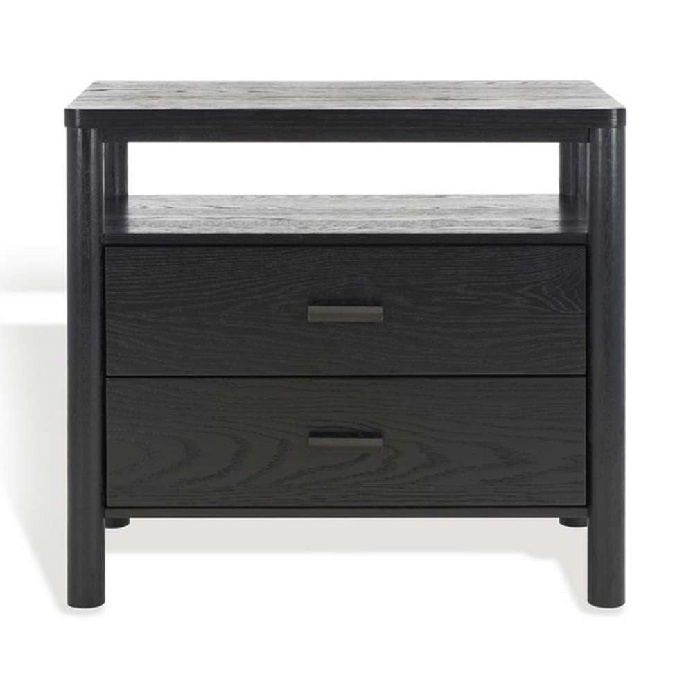 Safavieh - Jaylessa Wood Nightstand - Black - SFV2148B veiw 2