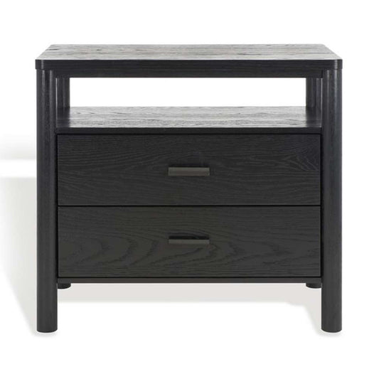 Safavieh - Jaylessa Wood Nightstand - Black - SFV2148B veiw 2