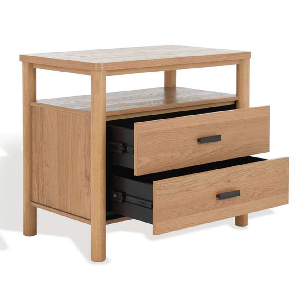 Safavieh - Jaylessa Wood Nightstand - Natural - SFV2148A veiw 3