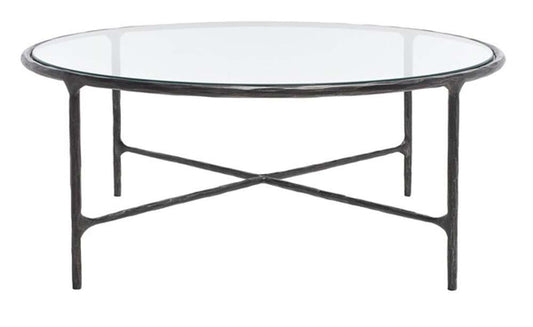 Safavieh - Jessa Round Metal Coffee Table - Black - SFV9501E veiw 1