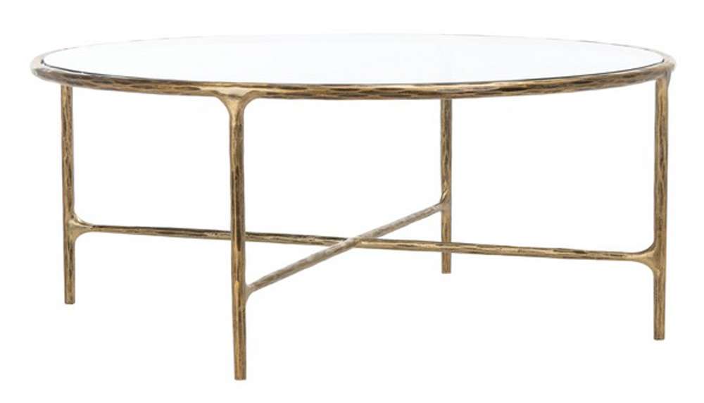 Safavieh - Jessa Round Metal Coffee Table - Brass - SFV9501A veiw 3