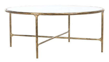 Safavieh - Jessa Round Metal Coffee Table - Brass - SFV9501A veiw 3