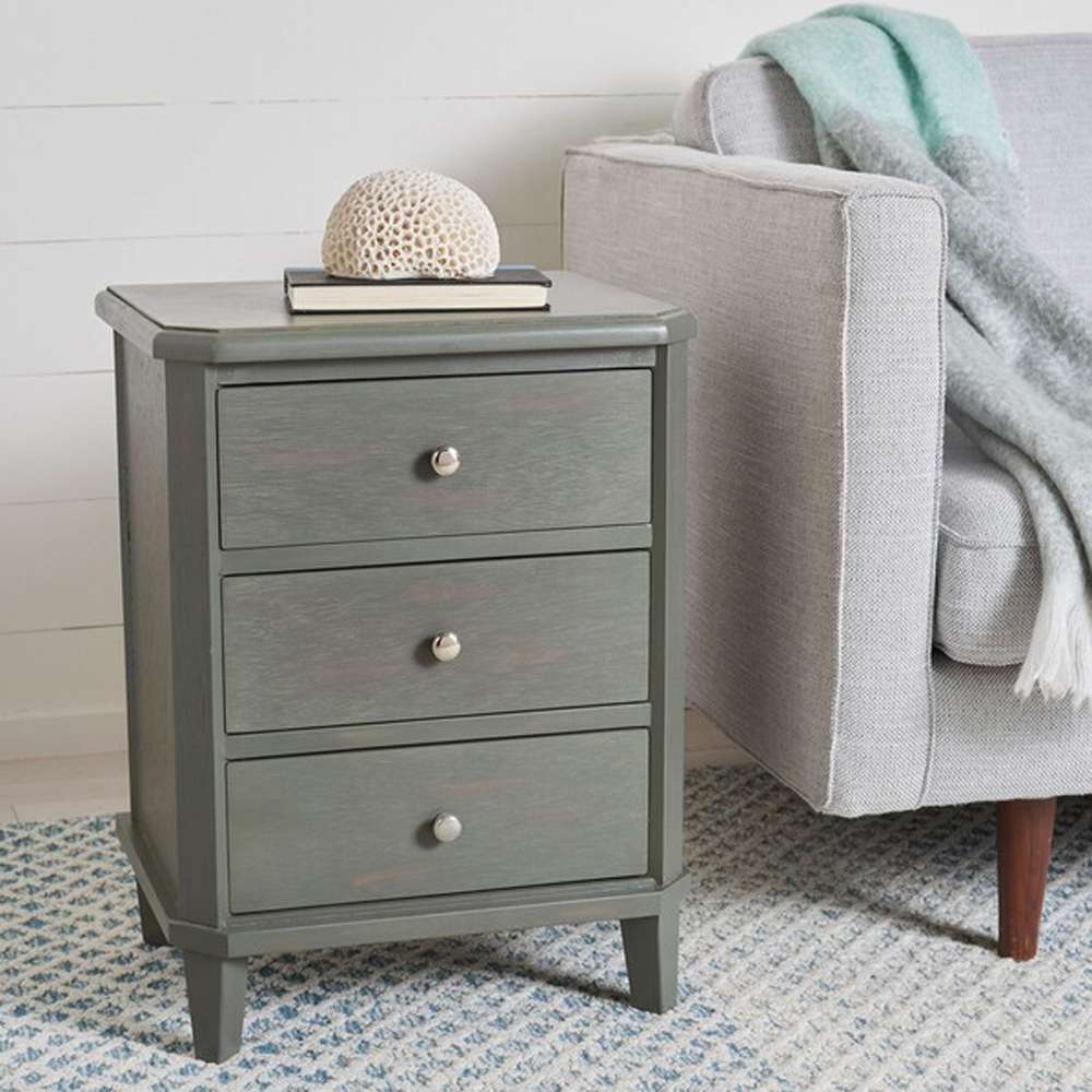 Safavieh - Joe Night Stand W/Storage Drws - Ash Grey - AMH6629A veiw 2