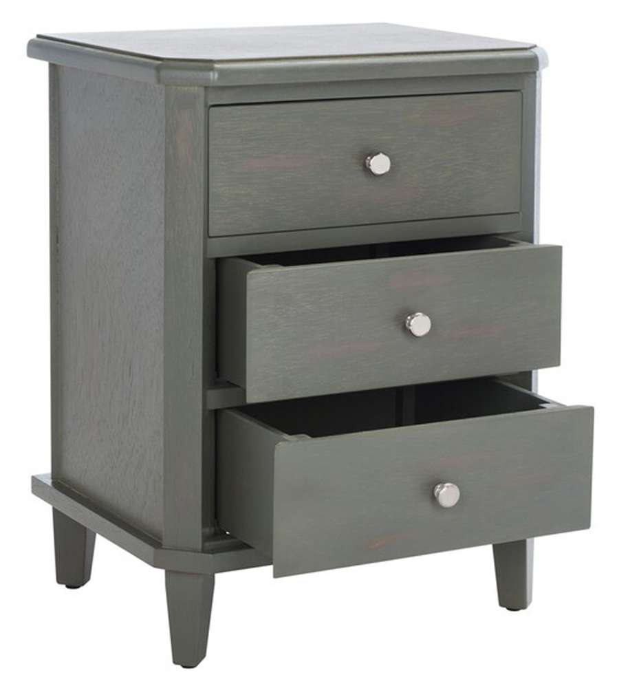 Safavieh - Joe Night Stand W/Storage Drws - Ash Grey - AMH6629A veiw 3