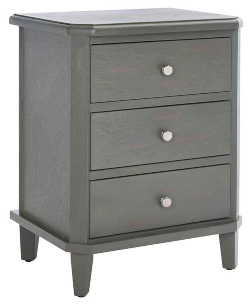 Safavieh - Joe Night Stand W/Storage Drws - Ash Grey - AMH6629A veiw 4