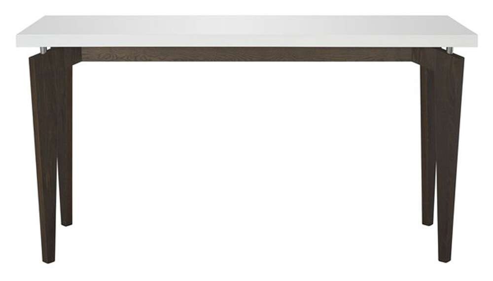 Safavieh - Josef Console Table - White - Dark Brown - FOX4222A veiw 1