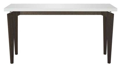 Safavieh - Josef Console Table - White - Dark Brown - FOX4222A veiw 1