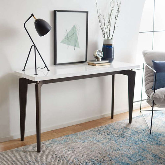 Safavieh - Josef Console Table - White - Dark Brown - FOX4222A veiw 2