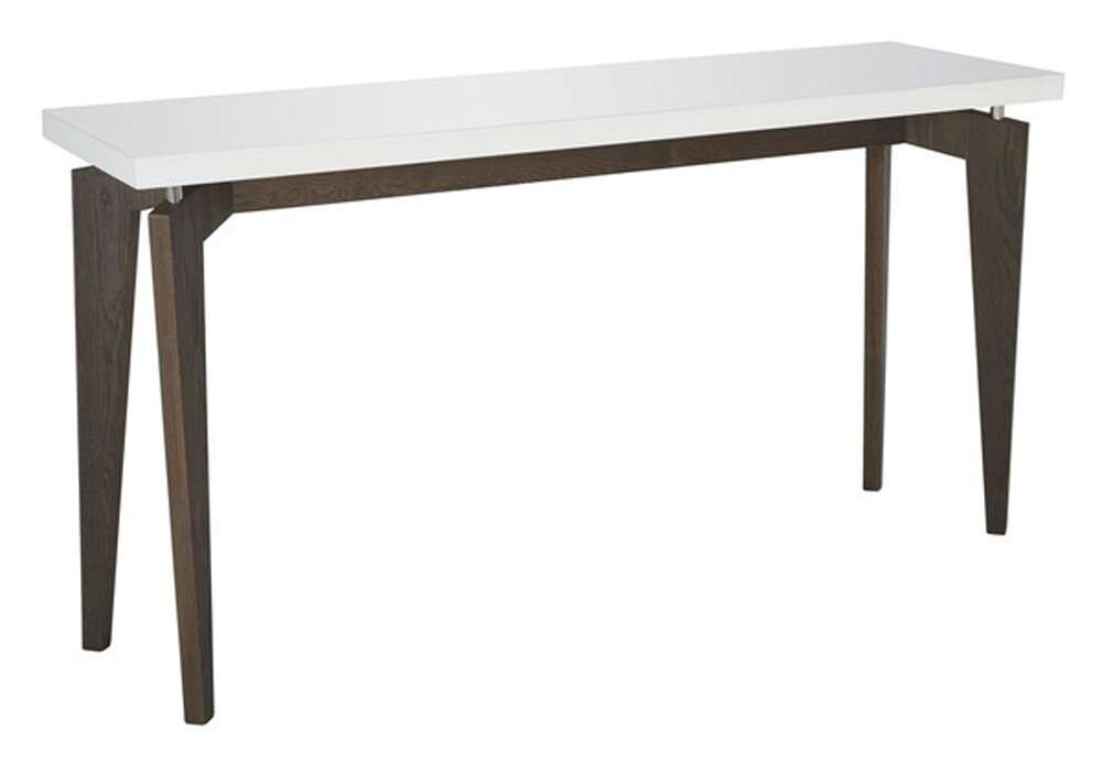 Safavieh - Josef Console Table - White - Dark Brown - FOX4222A veiw 3