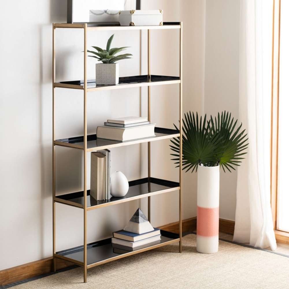 Safavieh - Justine 5 Tier Etagere - Black - Brass - ETG3201A veiw 2