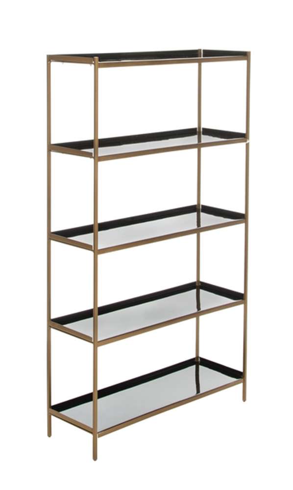 Safavieh - Justine 5 Tier Etagere - Black - Brass - ETG3201A veiw 3