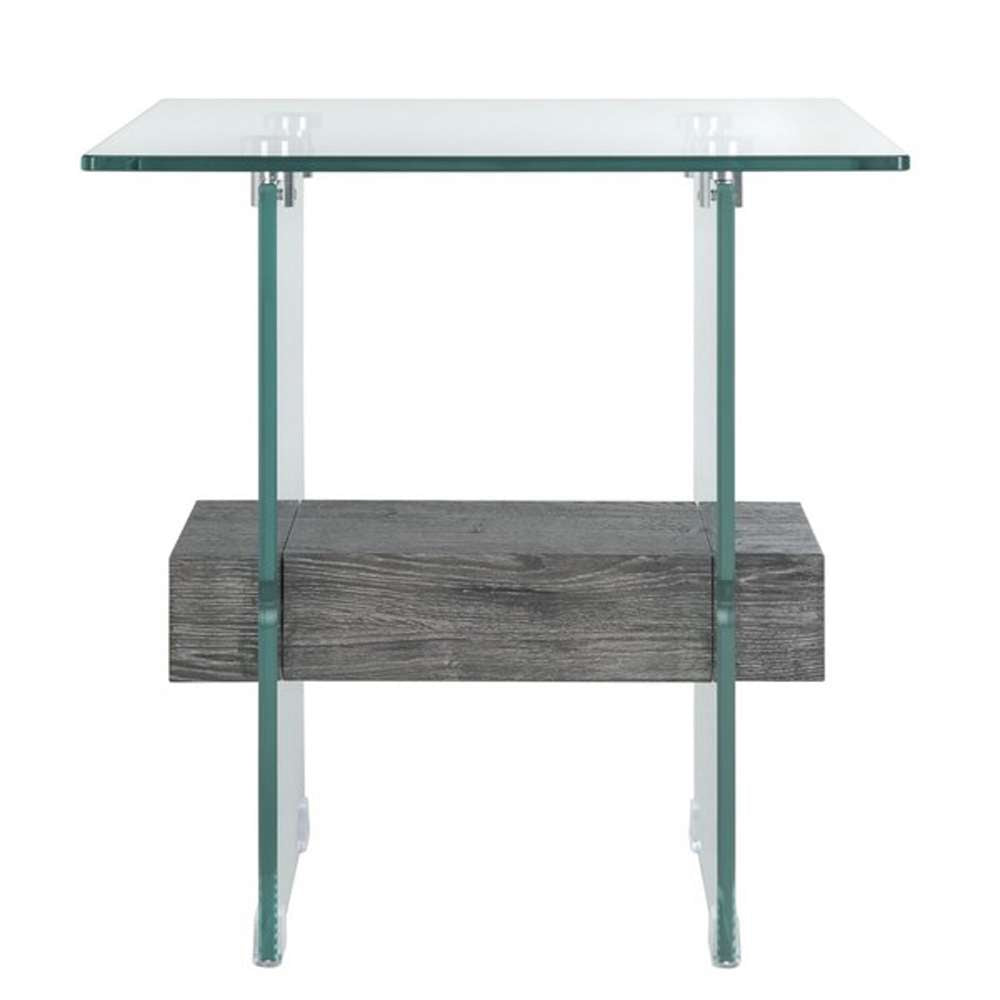 Safavieh - Kayley Accent Table - Glass - Black Oak - ACC7001B veiw 1