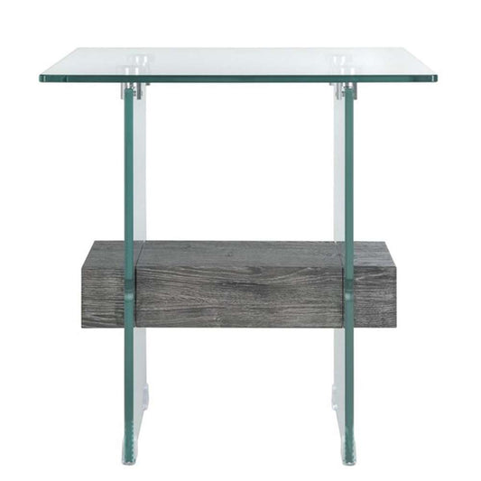 Safavieh - Kayley Accent Table - Glass - Black Oak - ACC7001B veiw 1