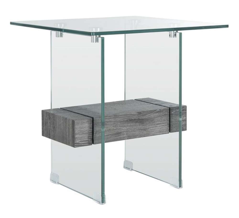 Safavieh - Kayley Accent Table - Glass - Black Oak - ACC7001B veiw 3