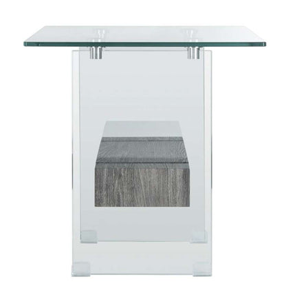 Safavieh - Kayley Accent Table - Glass - Black Oak - ACC7001B veiw 4