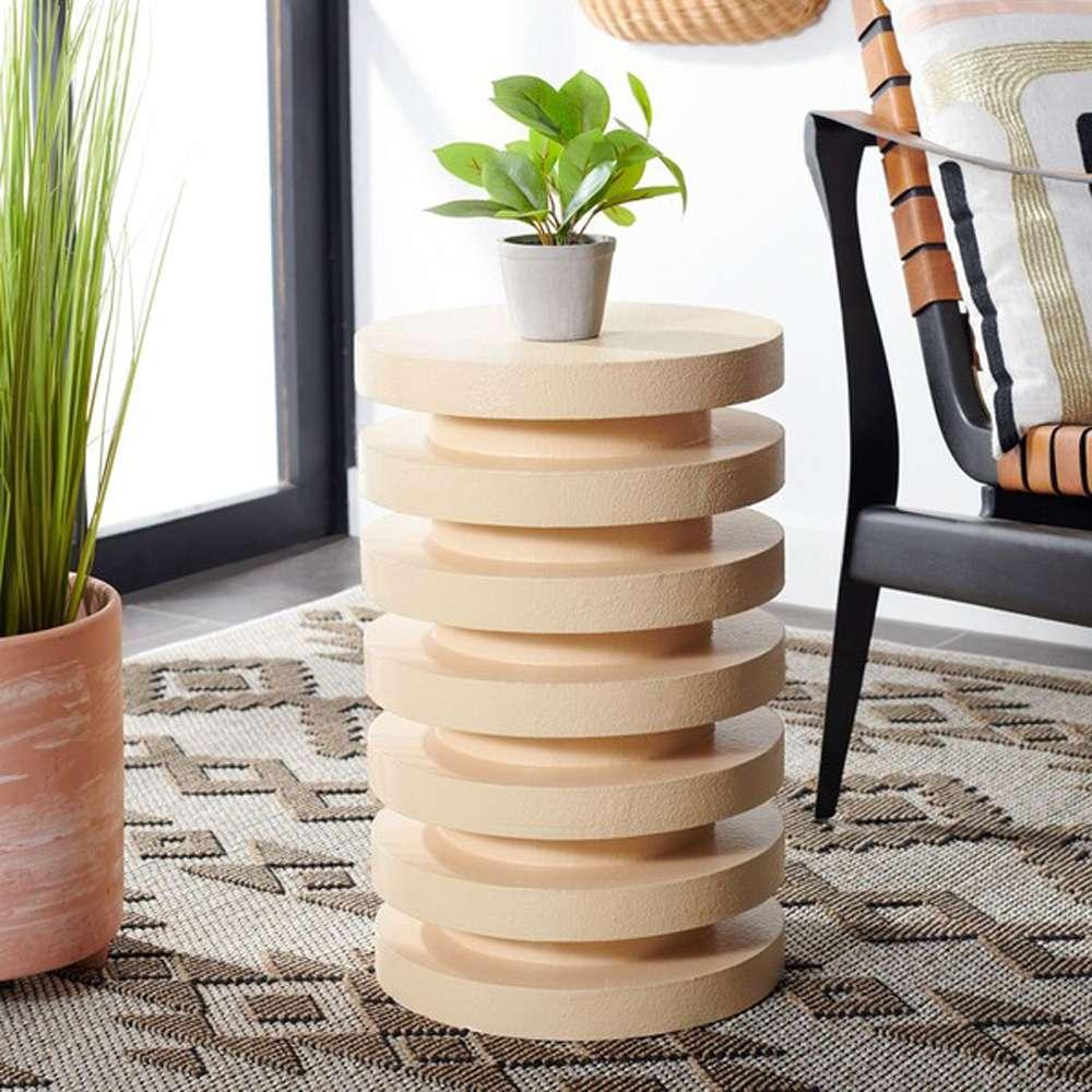 Safavieh - Kaysar Accent Table - Creme - ACC9706B veiw 2