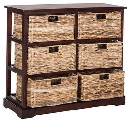Safavieh - Keenan 6 Basket Storage Chest - Cherry - AMH5740C veiw 3