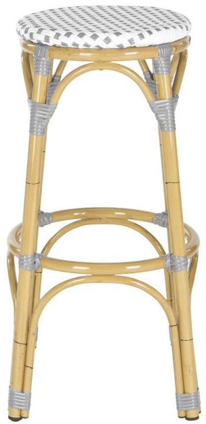 Safavieh - Kipnuk Barstool - Grey - White - FOX5211B veiw 1