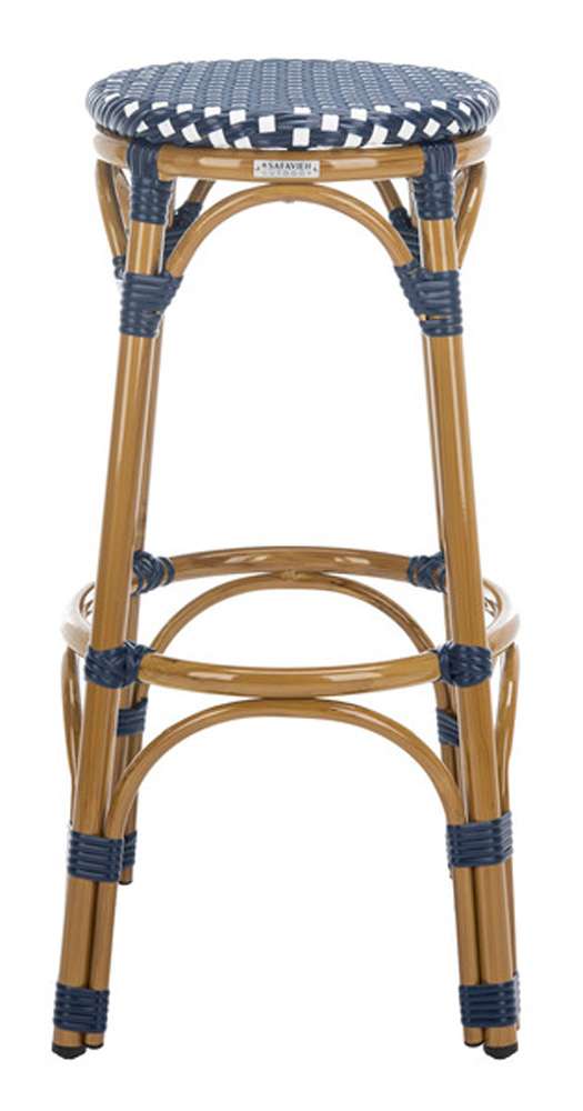 Safavieh - Kipnuk Barstool - Navy - White - FOX5211D veiw 1