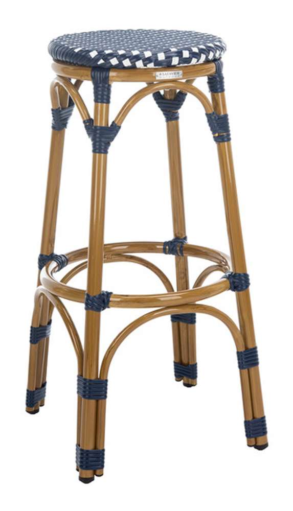 Safavieh - Kipnuk Barstool - Navy - White - FOX5211D veiw 3