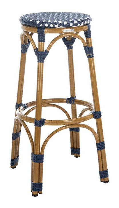 Safavieh - Kipnuk Barstool - Navy - White - FOX5211D veiw 3