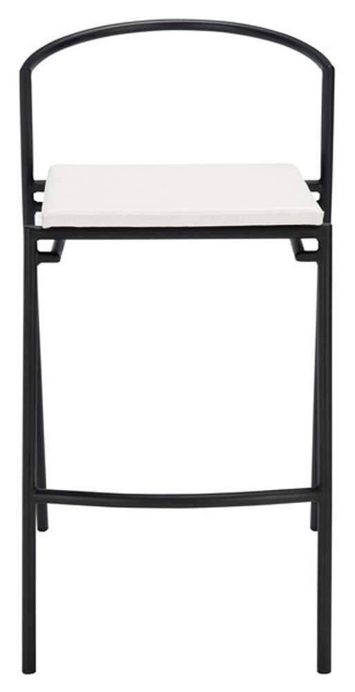 Safavieh - Knightley Counter Stool - White - Black  (Set of 2) - BST3007B-SET2 veiw 1