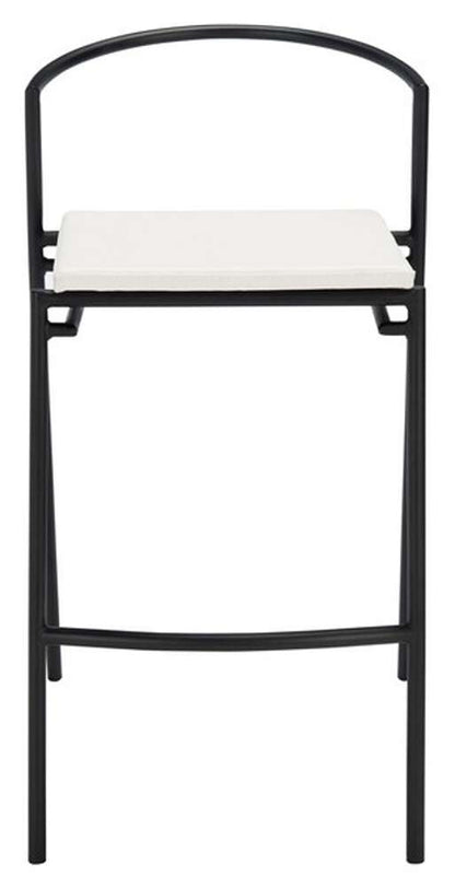 Safavieh - Knightley Counter Stool - White - Black  (Set of 2) - BST3007B-SET2 veiw 1