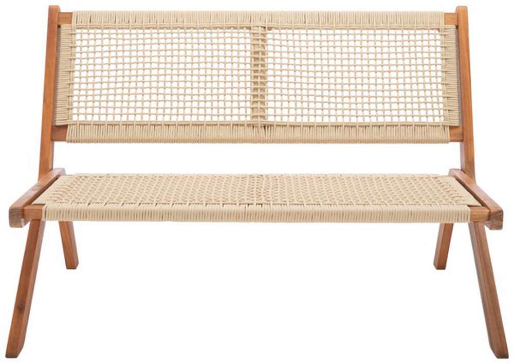 Safavieh - Kobina Outdoor Bench - Natural - Natural - PAT7304A veiw 1