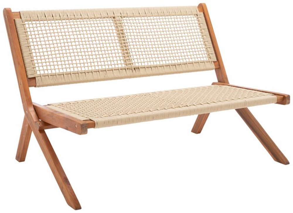 Safavieh - Kobina Outdoor Bench - Natural - Natural - PAT7304A veiw 3