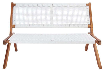 Safavieh - Kobina Outdoor Bench - Natural - White - PAT7304D veiw 1