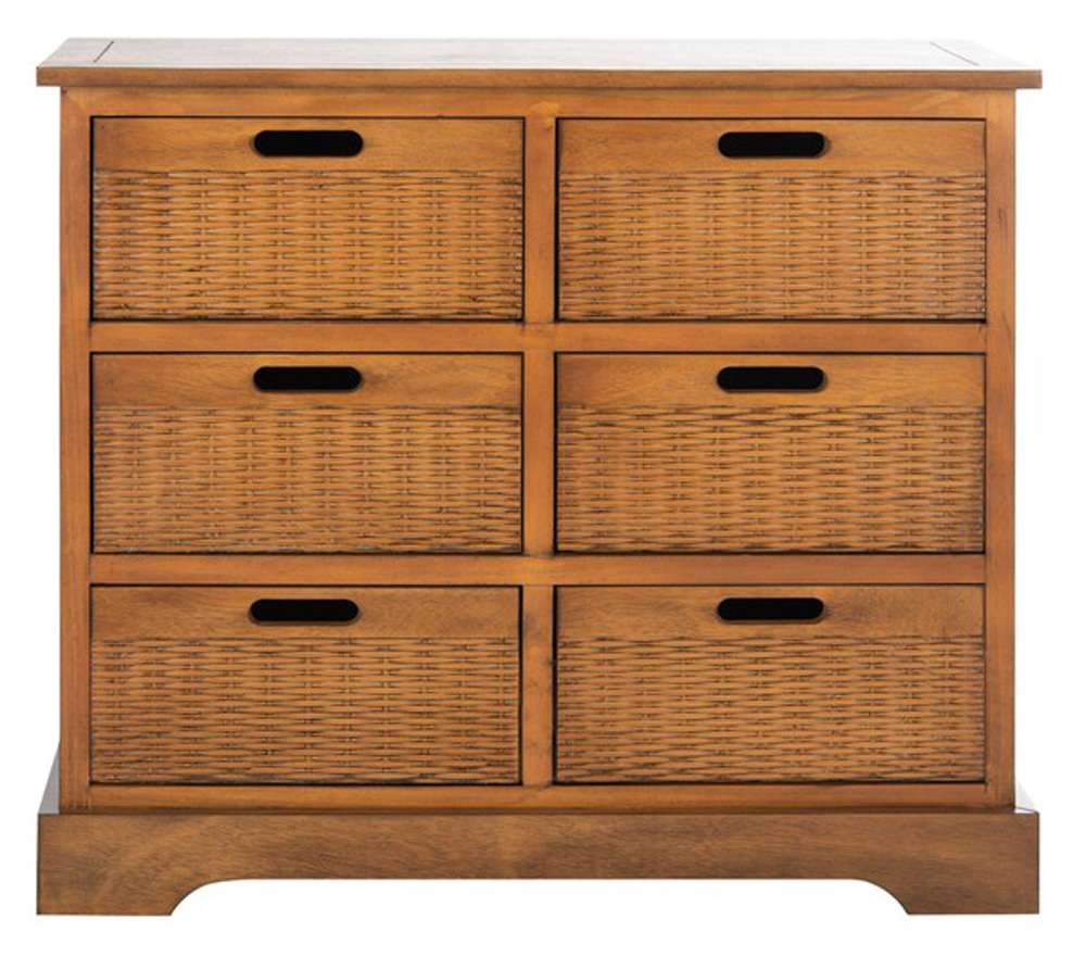 Safavieh - Landers 6Drw Storage Unit - Honey - STG5700C veiw 1