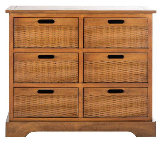Safavieh - Landers 6Drw Storage Unit - Honey - STG5700C veiw 1