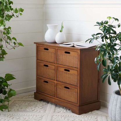 Safavieh - Landers 6Drw Storage Unit - Honey - STG5700C veiw 2
