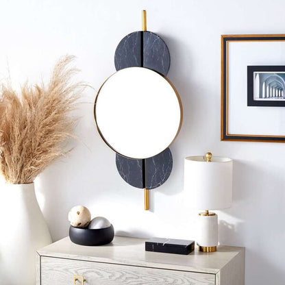 Safavieh - Lavelle 16in Mirror - Black - Gold - MRR3048B veiw 2