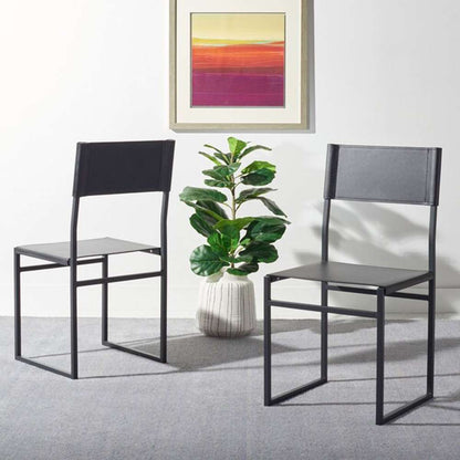 Safavieh - Layne Dining Chair - Black  (Set of 2) - DCH3003C-SET2 veiw 2