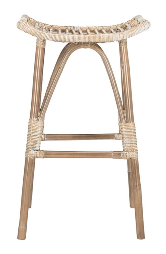 Safavieh - Leda Rattan Barstool - Grey White Wash - WIK6511B veiw 1