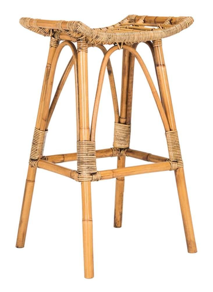 Safavieh - Leda Rattan Barstool - Honey Brwn Wash - WIK6511A veiw 3