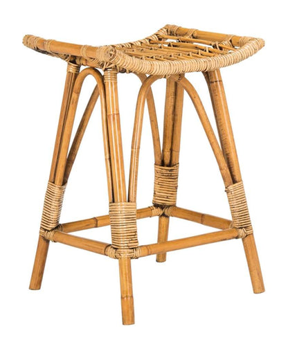 Safavieh - Leda Rattan Counter Stool - Honey Brwn Wash - WIK6512A veiw 3