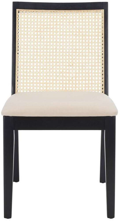Safavieh - Levy Dining Chair - Black - Beige  (Set of 2) - DCH1011A-SET2 veiw 1