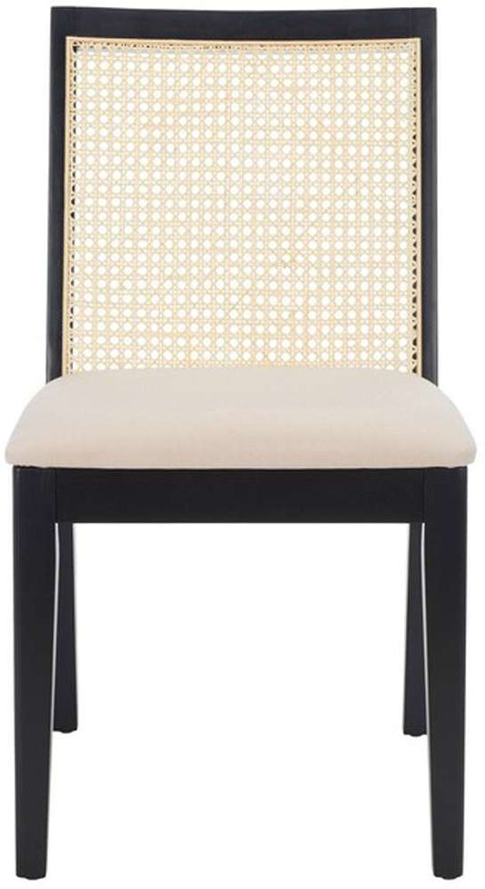 Safavieh - Levy Dining Chair - Black - Beige  (Set of 2) - DCH1011A-SET2 veiw 1