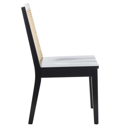 Safavieh - Levy Dining Chair - Black - Natural  (Set of 2) - DCH1011B-SET2 veiw 4