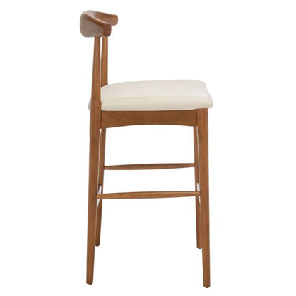 Safavieh - Lionel Retro Barstool - Walnut - Cream - BST1503D veiw 4