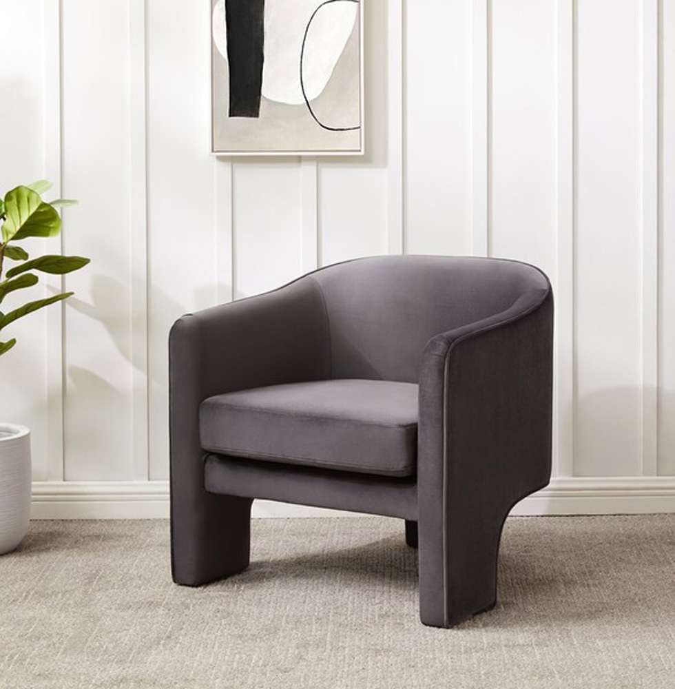 Safavieh - Londyn Accent Chair - Dark Grey - SFV4770D veiw 2