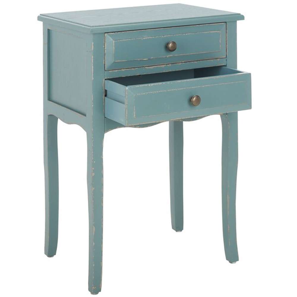 Safavieh - Lori End Table - Pale Blue - White Smoke - AMH6576F veiw 4